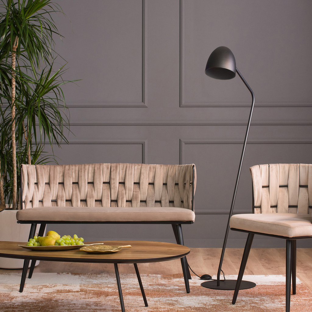 Stojacia lampa čierna SOHO