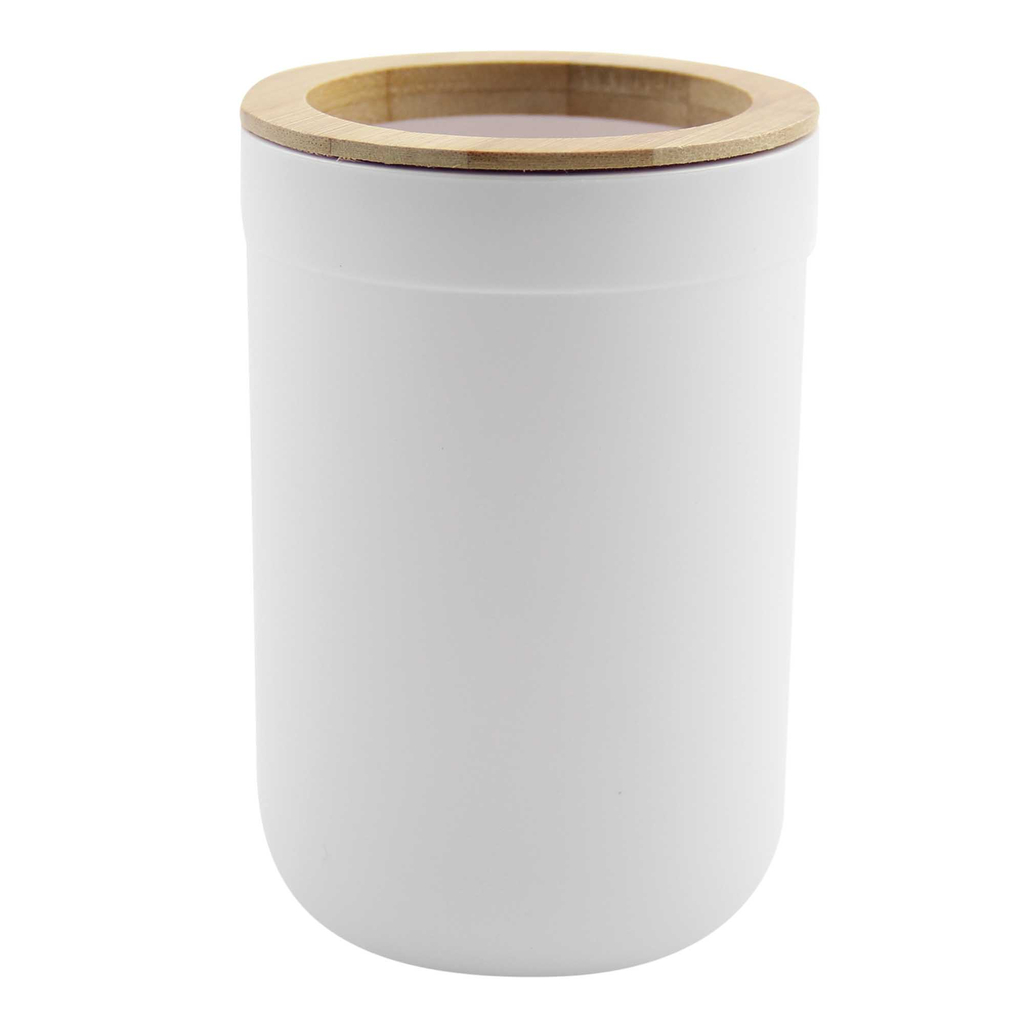 Biely kúpeľňový hrnček