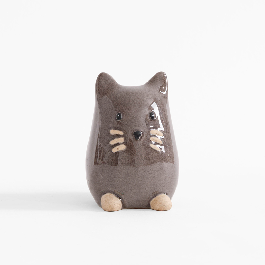 Porcelánová figúrka, mačka, 13 cm, MIX