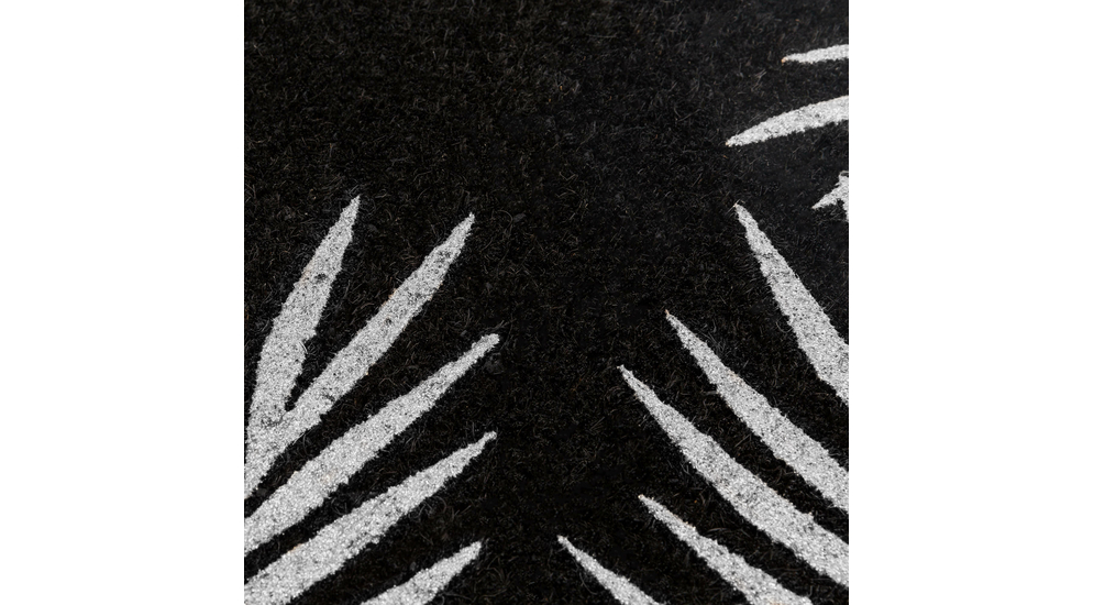 Kokosová rohožka s motívom palmových listov 40x60 cm
