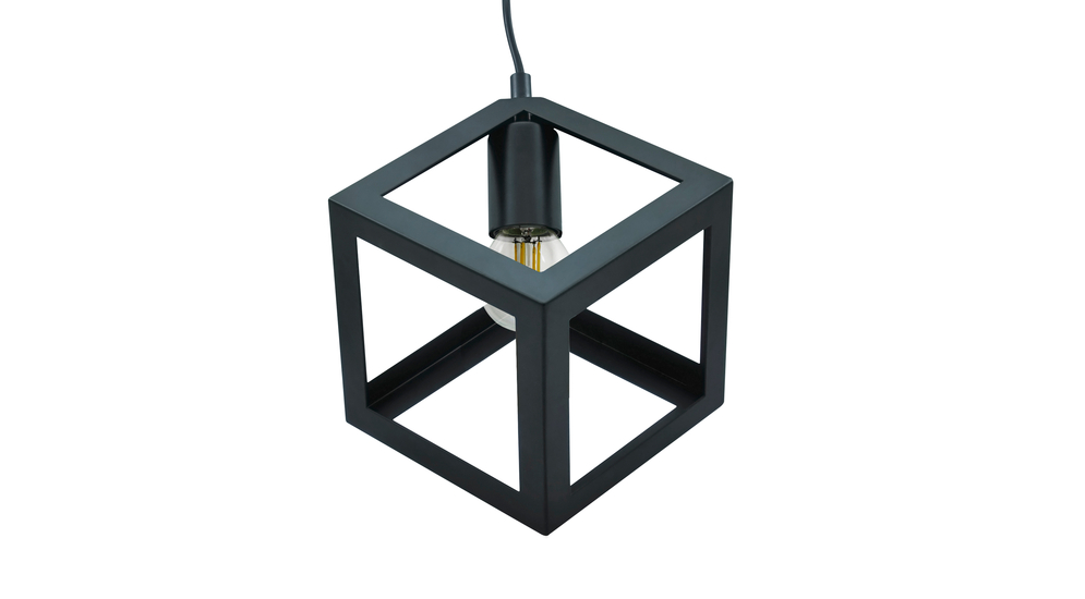 Závesná lampa geometrická čierna SWEDEN