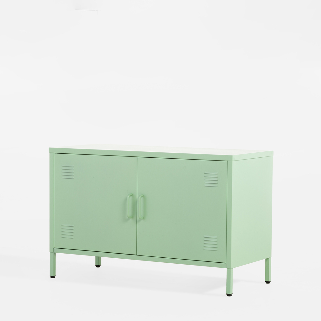 Komoda 2-dverová SOLANS svetlozelená