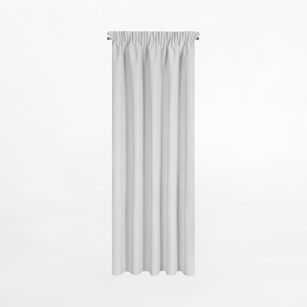 Záves na páske v striebornej farbe SUZAN 135x270 cm