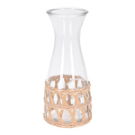 Sklenená karafa v ratanovom košíku 1.2 l