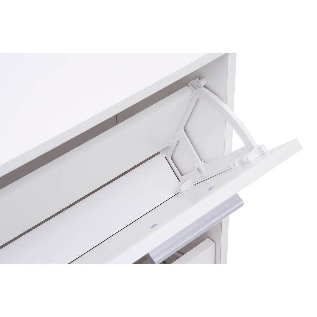 Skrinka na topánky biela OPTI