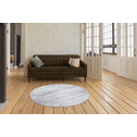 Okrúhly koberec s tieňovaným vzorom sivý SALSA 100 cm