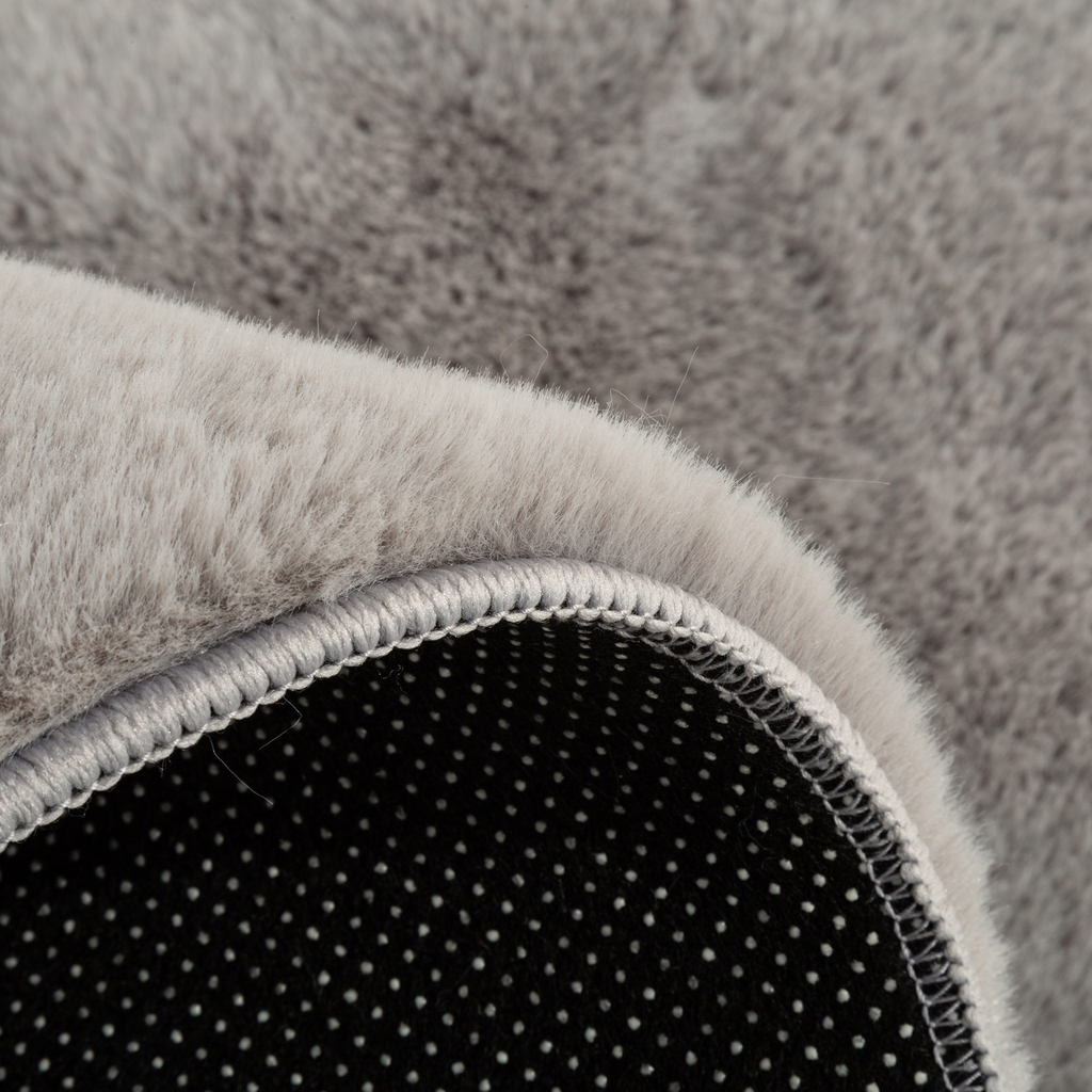 Moderný strieborný koberec RABBIT, 80x150 cm