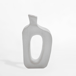 Biela váza s otvorom 29 cm