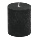 Čierna sviečka RUSTIC 6,5x8 cm