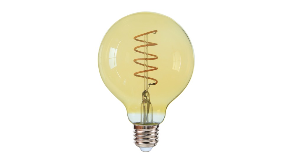 Dekoratívna LED žiarovka E27 4W teplá farba ORO-E27-G95-FL-GOLDIE-4W-WW
