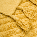 Bavlnený koberec so strapcami BOHO, žltý 50x80 cm