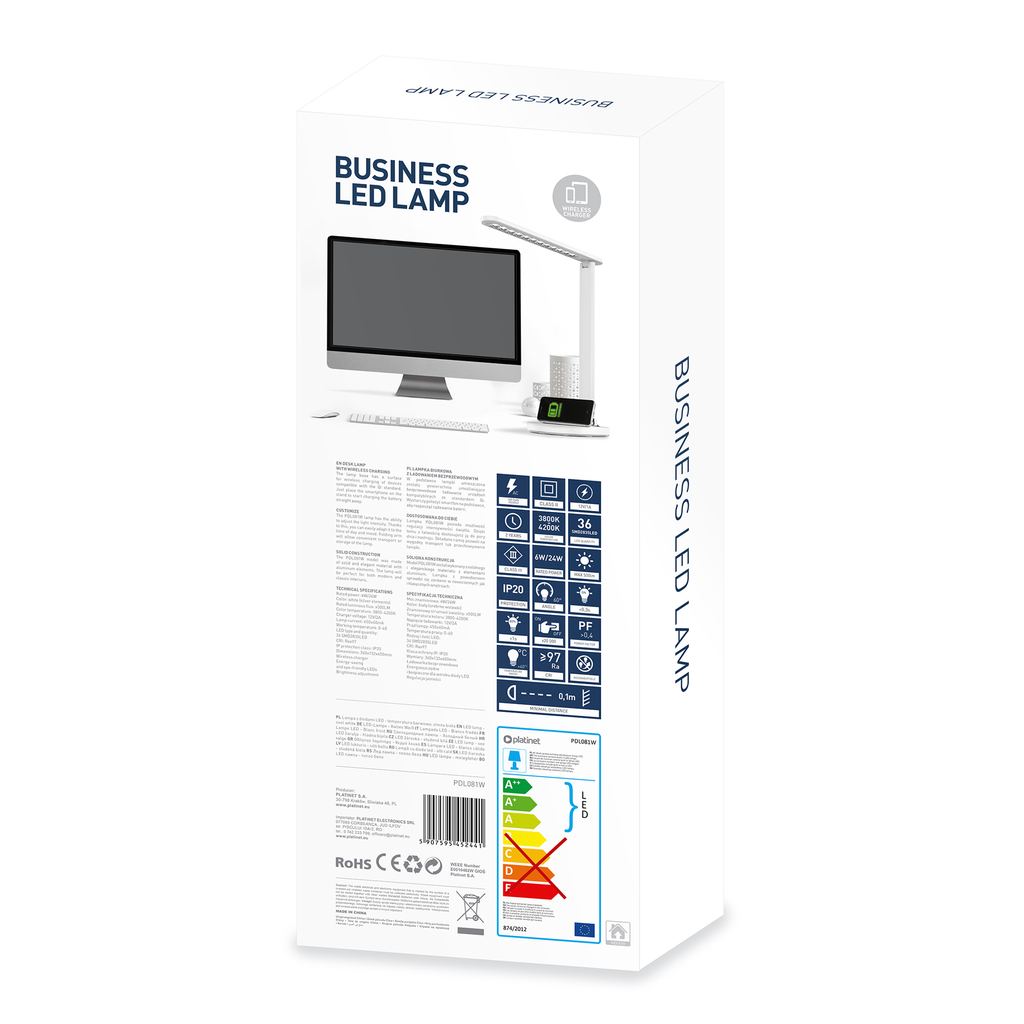 Stolná LED lampa PDL081W