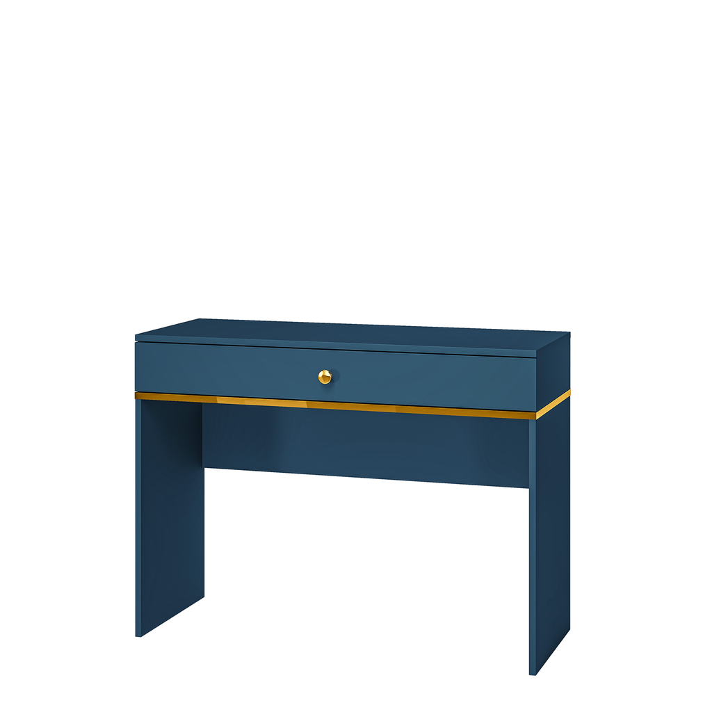 Toaletný stolík so zásuvkou tmavomodrý MARINE