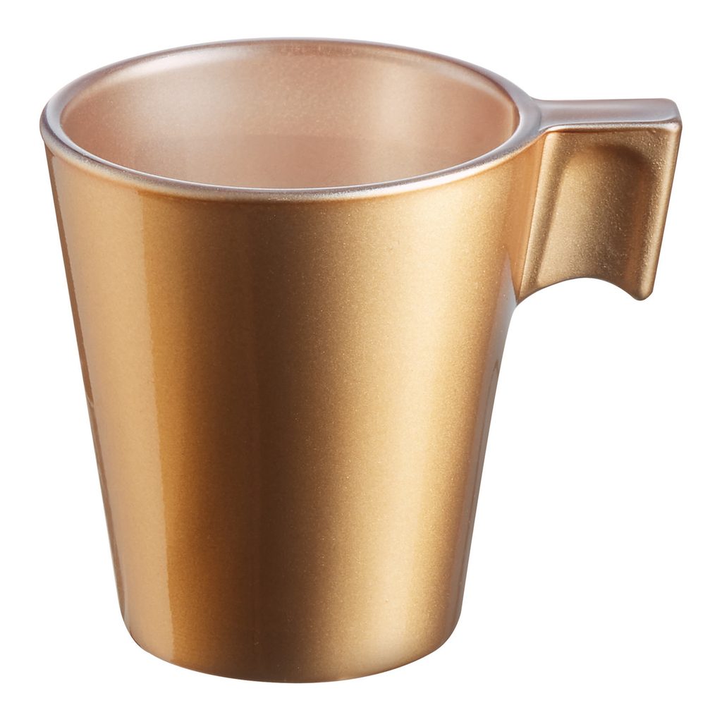 Šálka na espresso FLASHY BLACK 80 ml, zlatá