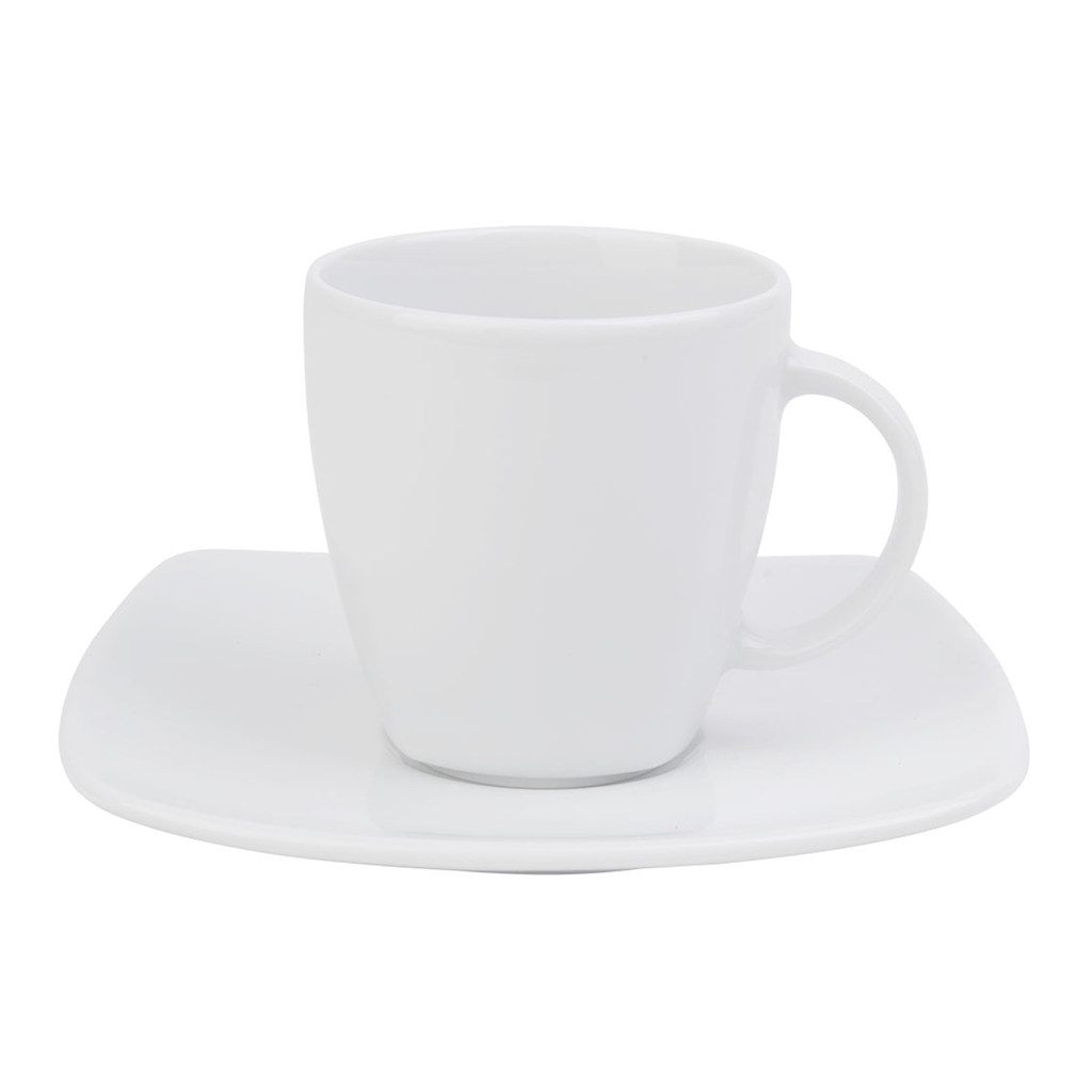 Kávová súprava porcelánová biela APOSTROPHE pre 6 osôb