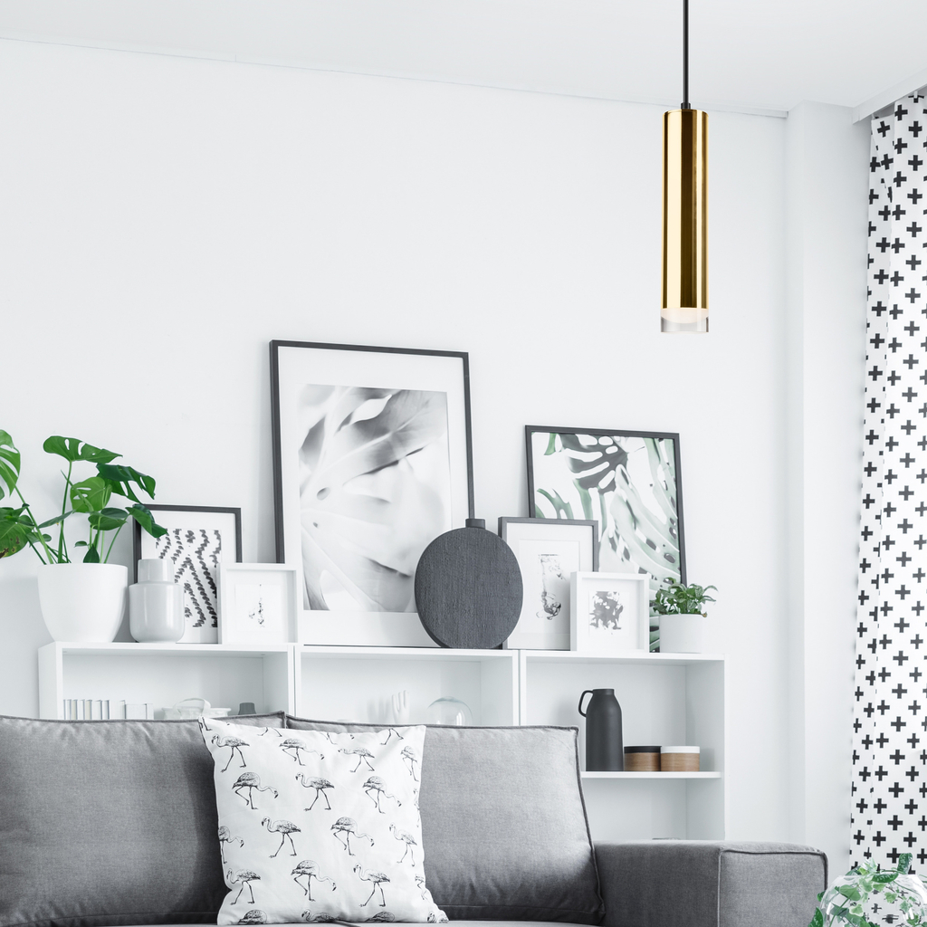 Luster na lanku tuba zlatá DIEGO I