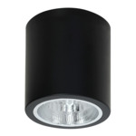 Reflektor 1-bodový čierny ROUND, priemer 13,3 cm
