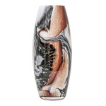 Sklenená váza RETRO tehlovo červená 25 cm