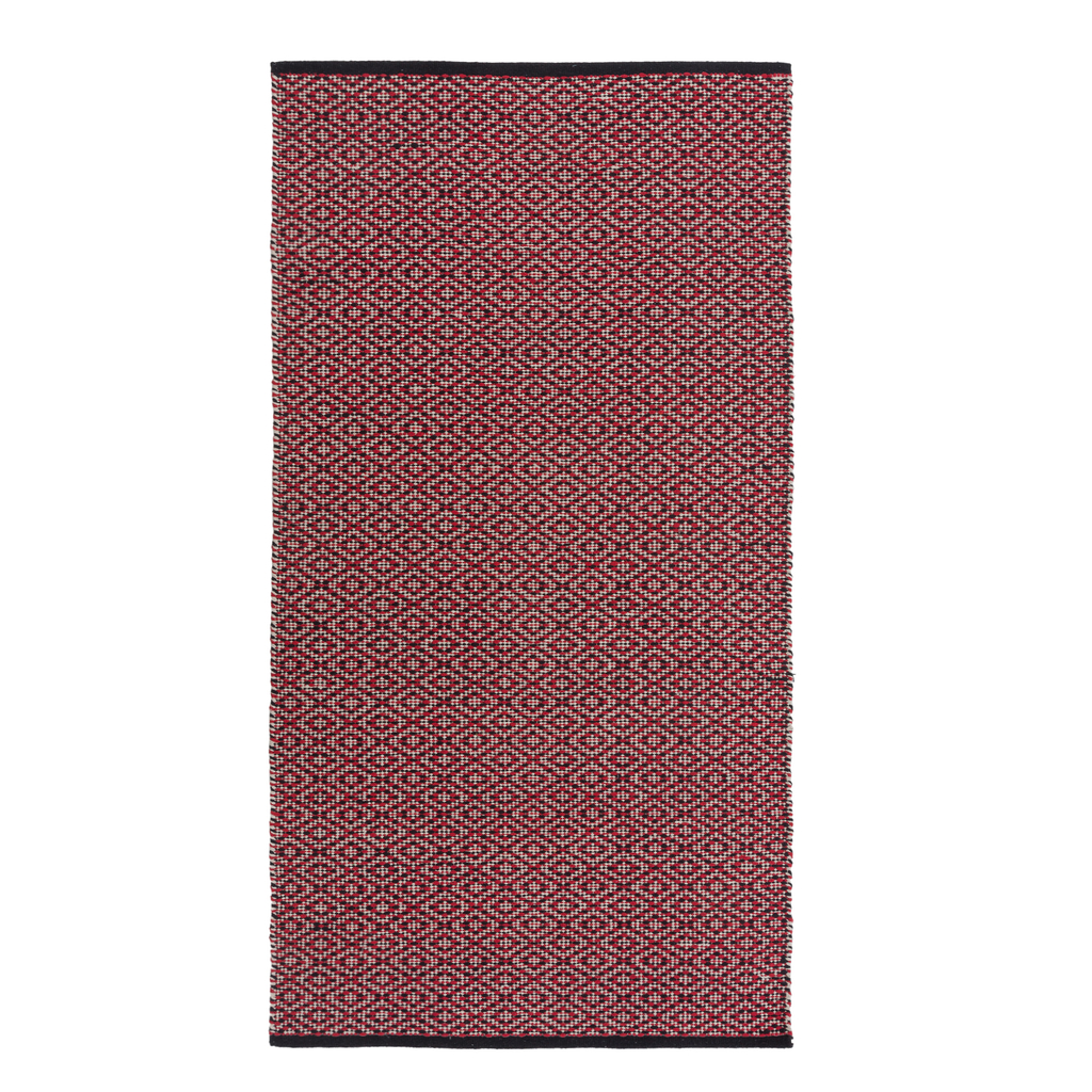 OREBO červený koberec do predsiene 80x150 cm