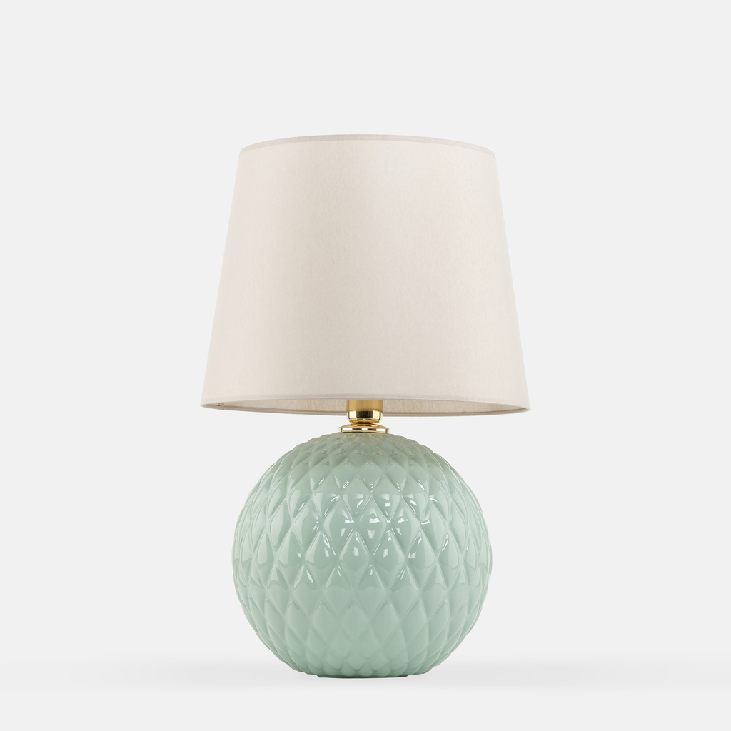 Stolná lampa mätovo-béžová SANTANA