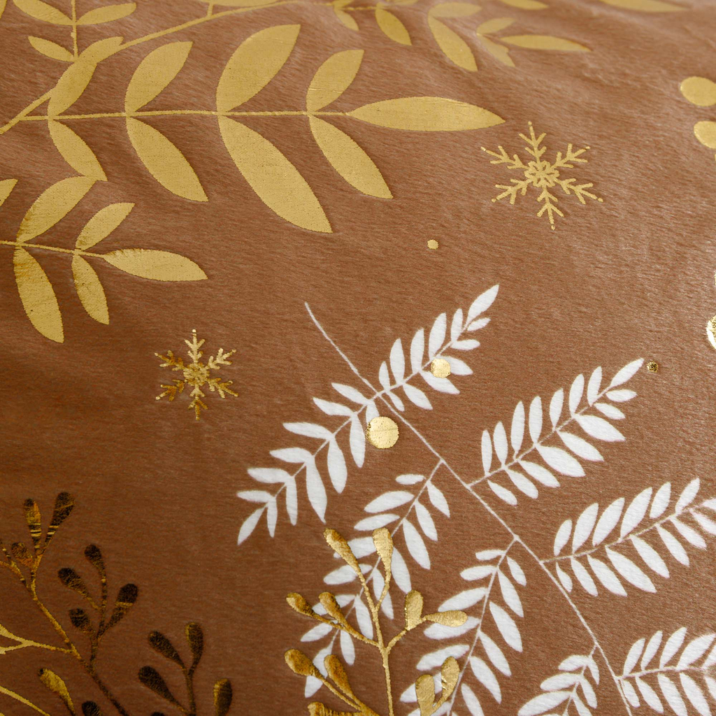 Dekoračná obliečka na vankúš svetlohnedo-zlatá TEMMES 45x45 cm