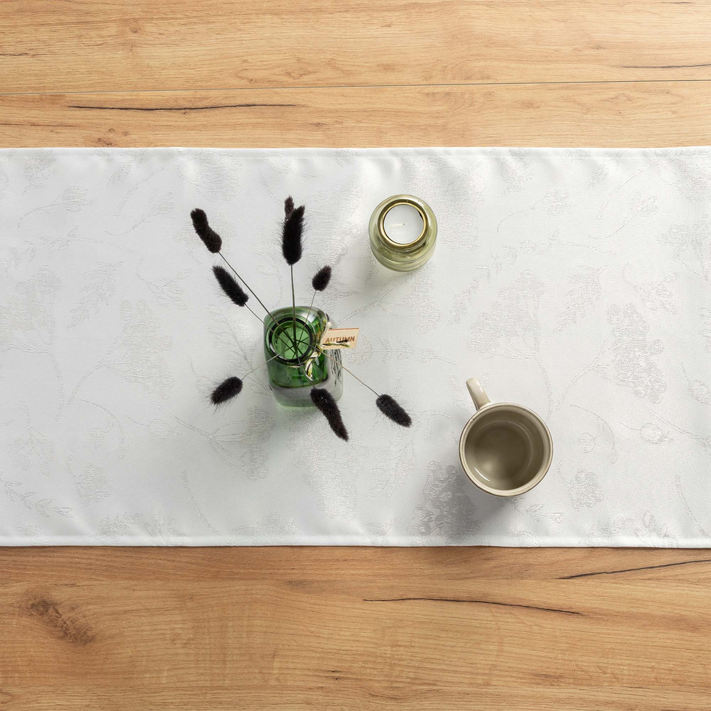 Biely behúň SORBO 40x120 cm