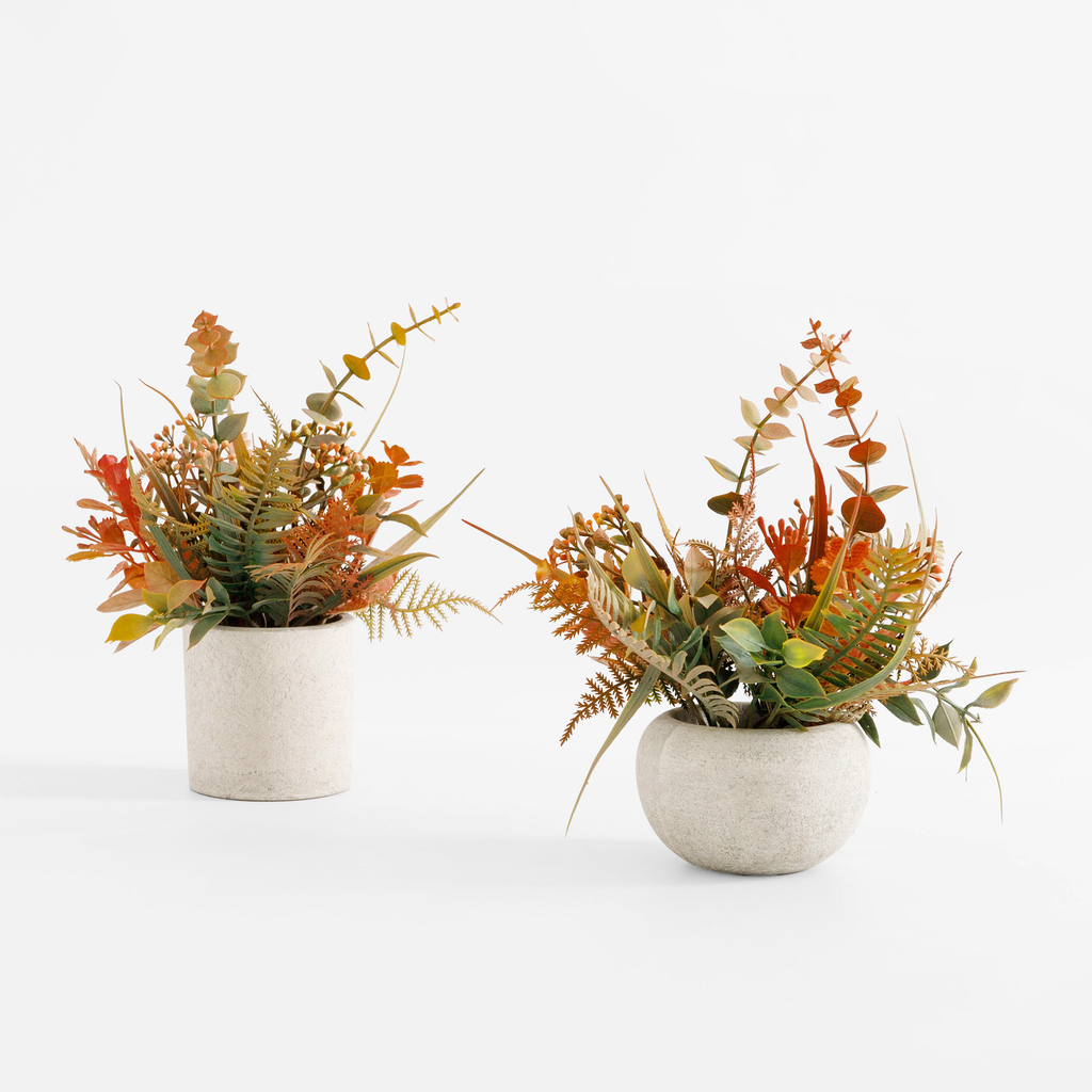 Kompozícia umelých kvetov v kvetináči 20 cm