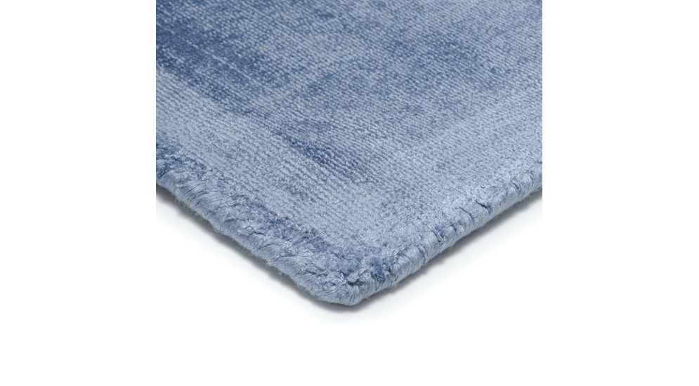 Ručne tkaný viskózový koberec modrý 200x290 cm