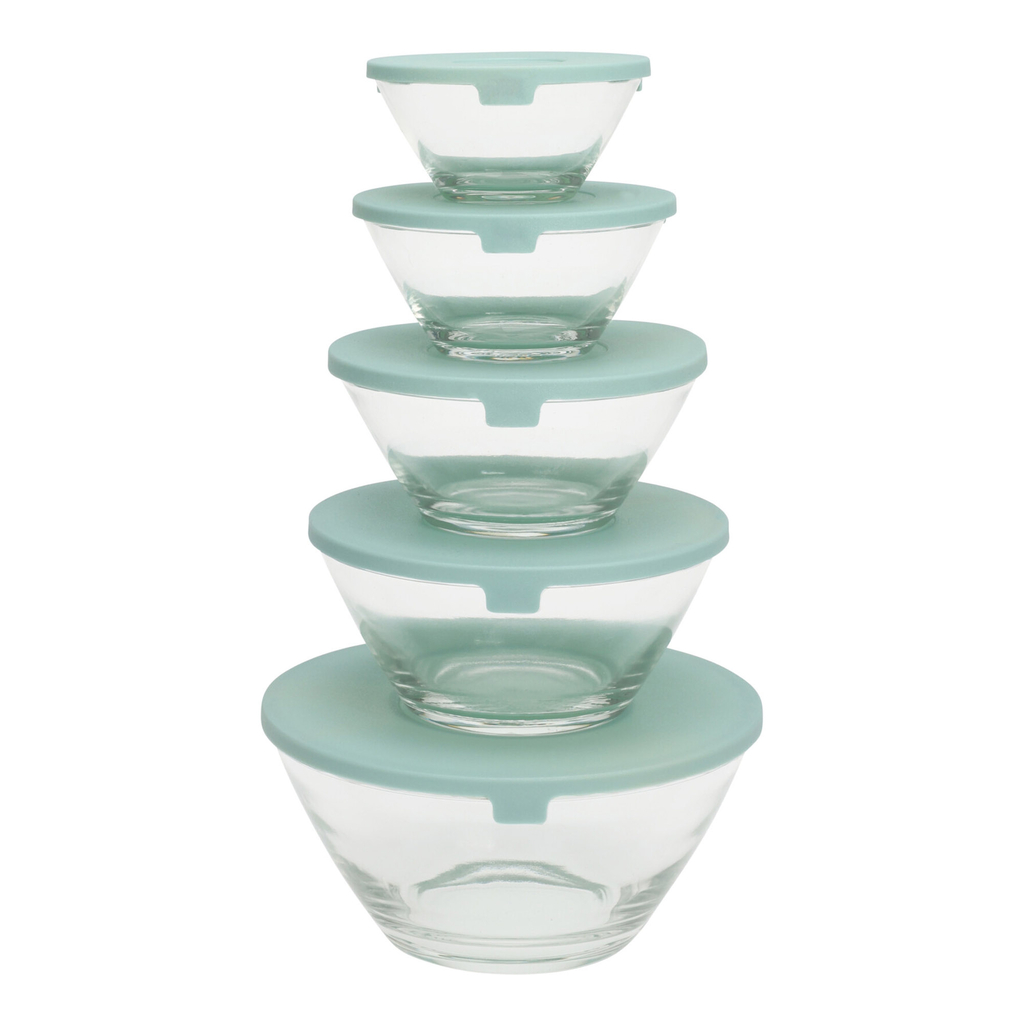 Súprava 5 misiek s viečkami MIX