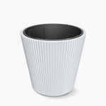 Kužeľový kvetináč MILLY biely 39 cm