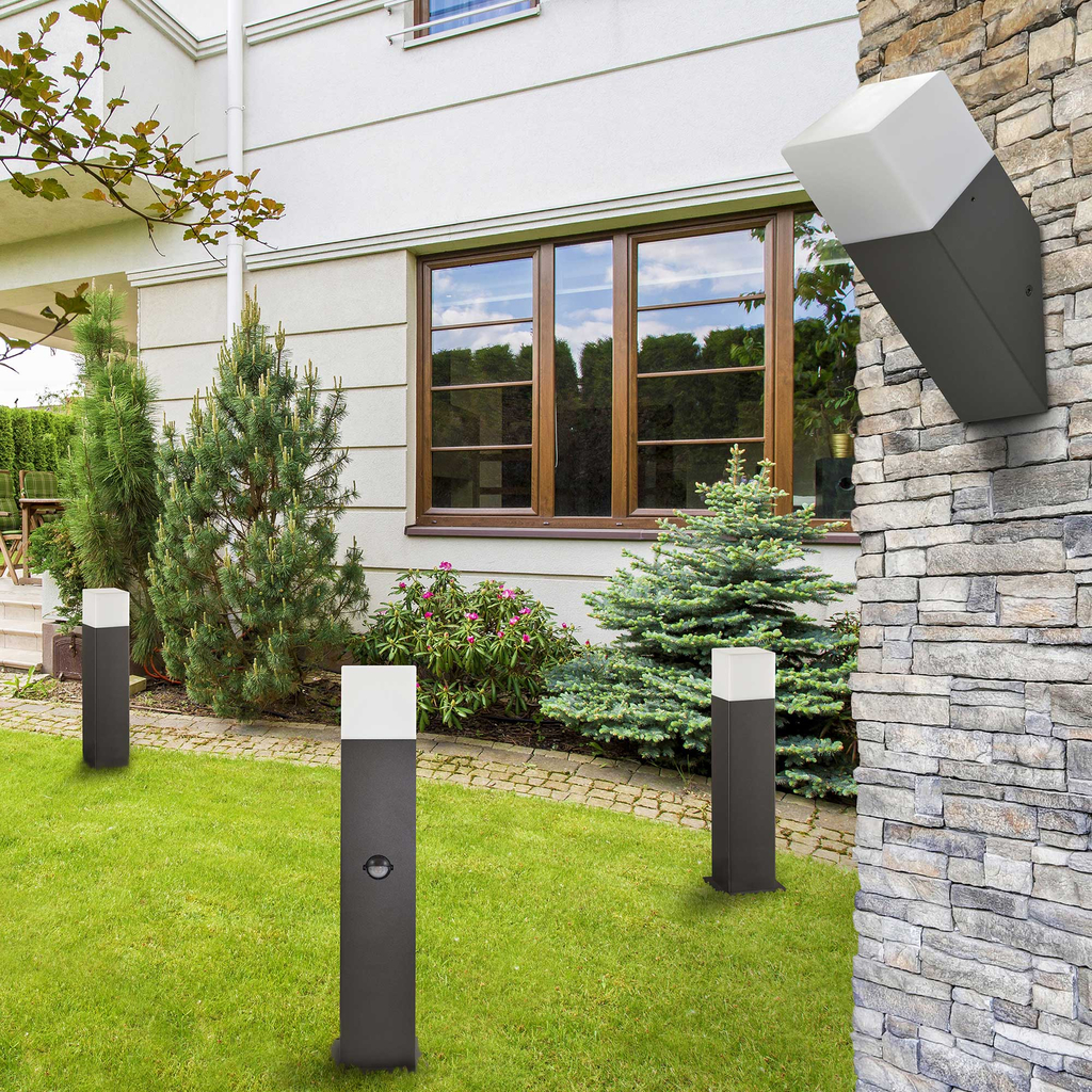 Vonkajšia stojacia lampa NEW YORK grafitová