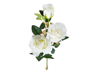 Umelý kvet biela ruža 85 cm