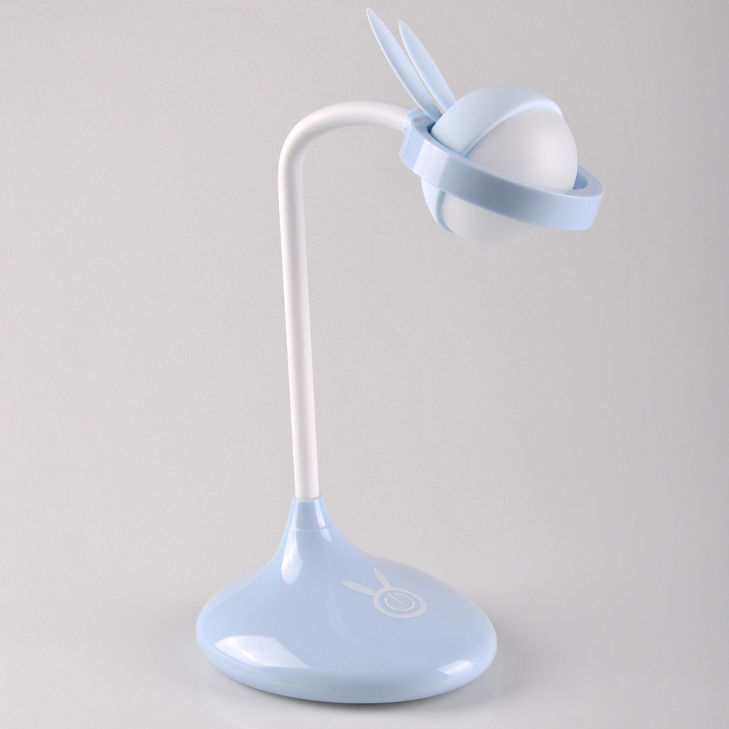 Stolná lampa detská modrá LED USB RABBIT
