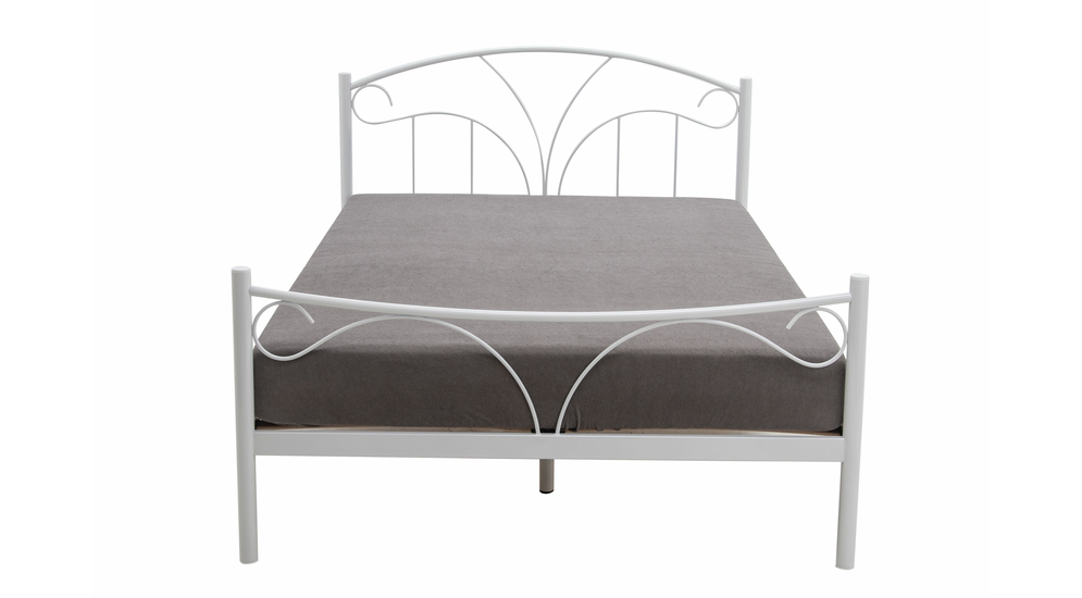 Biela posteľ VIVA s roštom, 120x200 cm