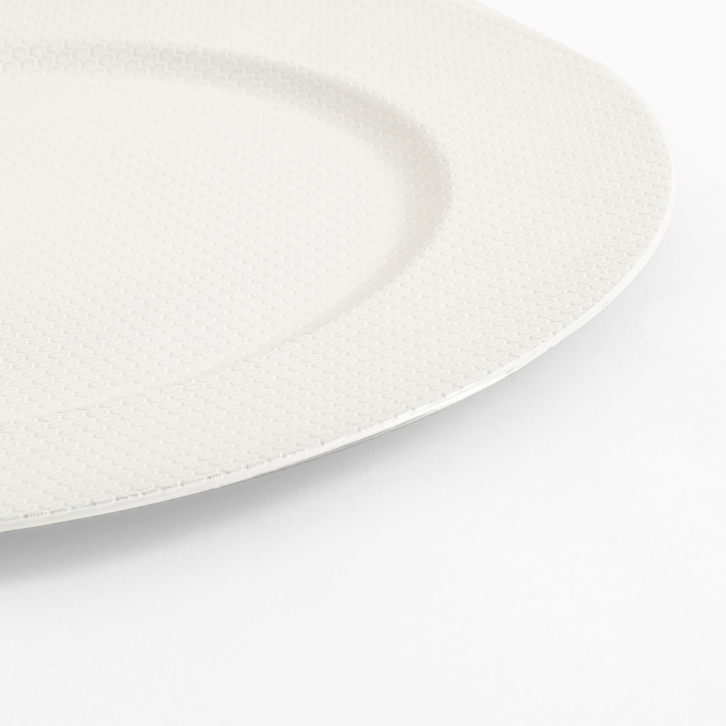 Dekoratívny tanier - podtanier biely 33 cm