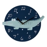 Detské nástenné hodiny KROKODÍL 26 cm