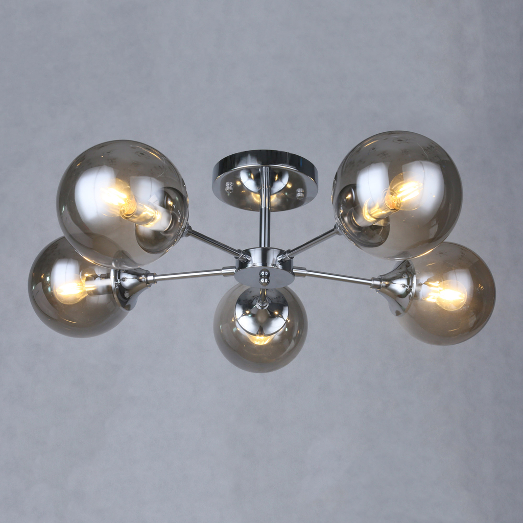 Stropné svietidlo gule chróm FRIDA 5