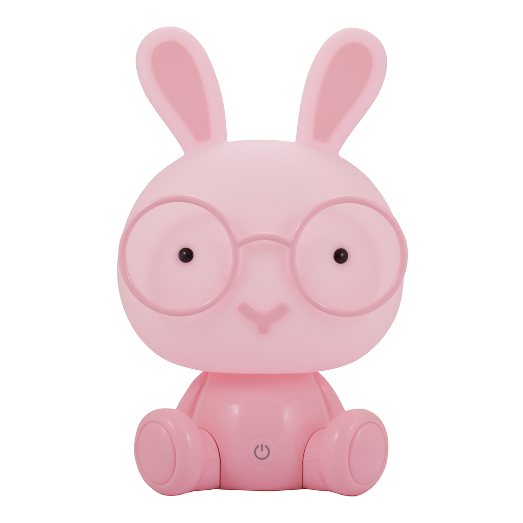 Nočná lampa ružová LED KRÁLIK