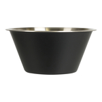 Čierna oceľová miska 1950 ml