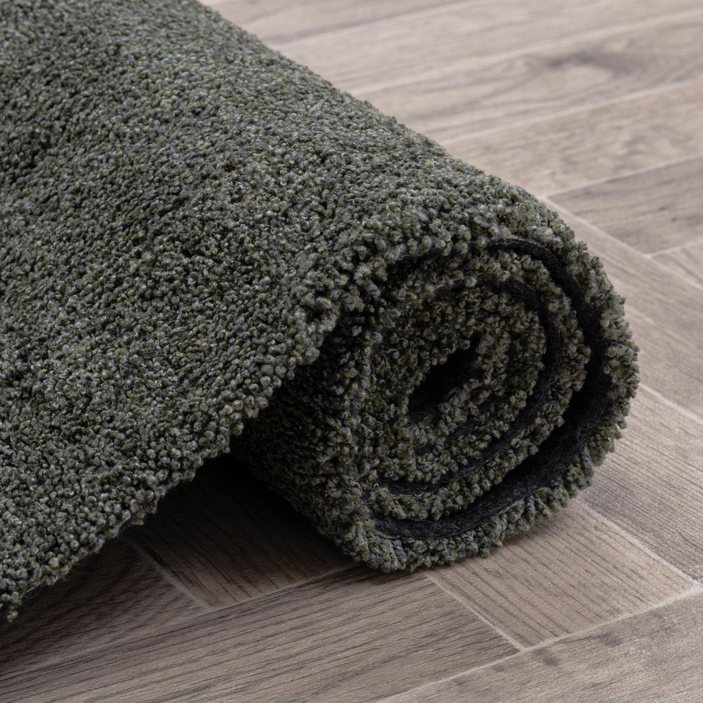 Koberček vhodný na pranie tmavozelený MONA 60 x 115 cm