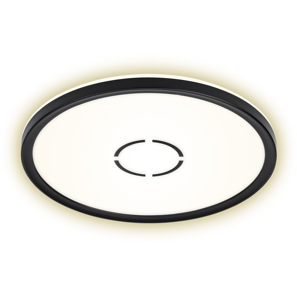 Stropná lampa LED kruh čierna FREE 29 cm