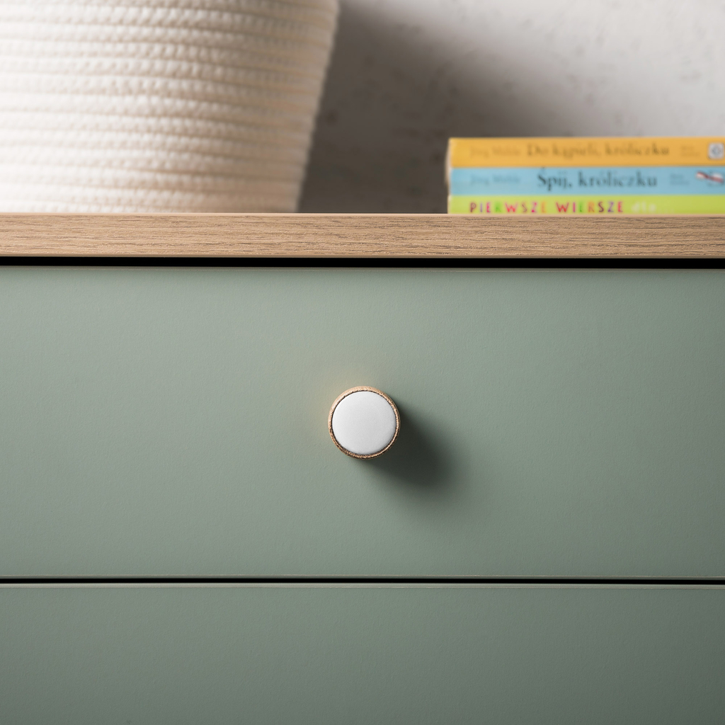 Dekoračná nábytková úchytka biela AGD17 KIDDON