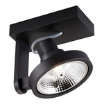 Bodové svietidlo MASTER čierne, 1xGU10-ES12