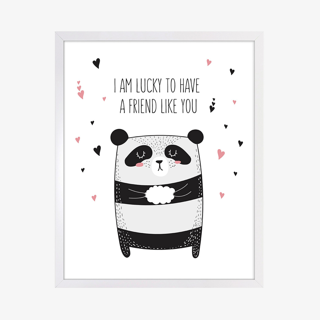 Obraz s motívom spiaceho medvedíka PANDA 40x50 cm