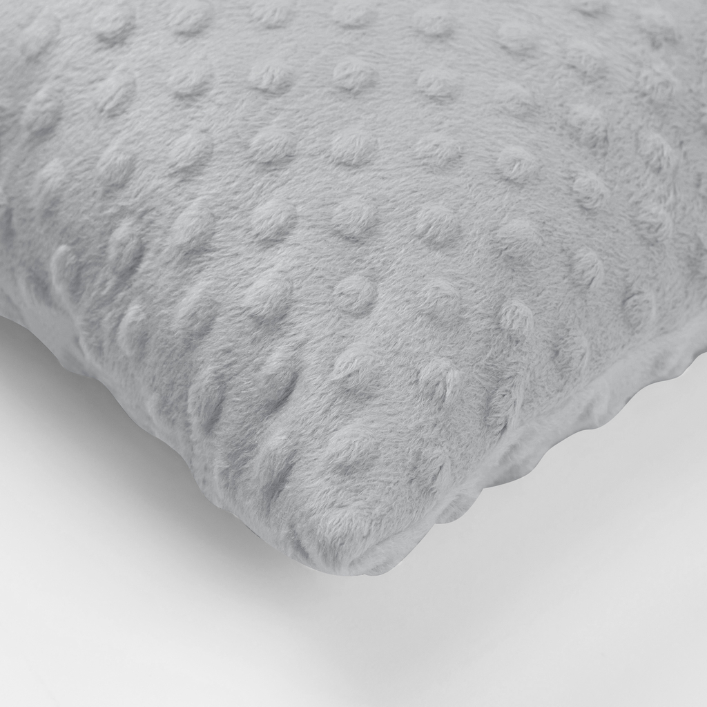 Vankúš minky sivý MILA 40 x 60 cm