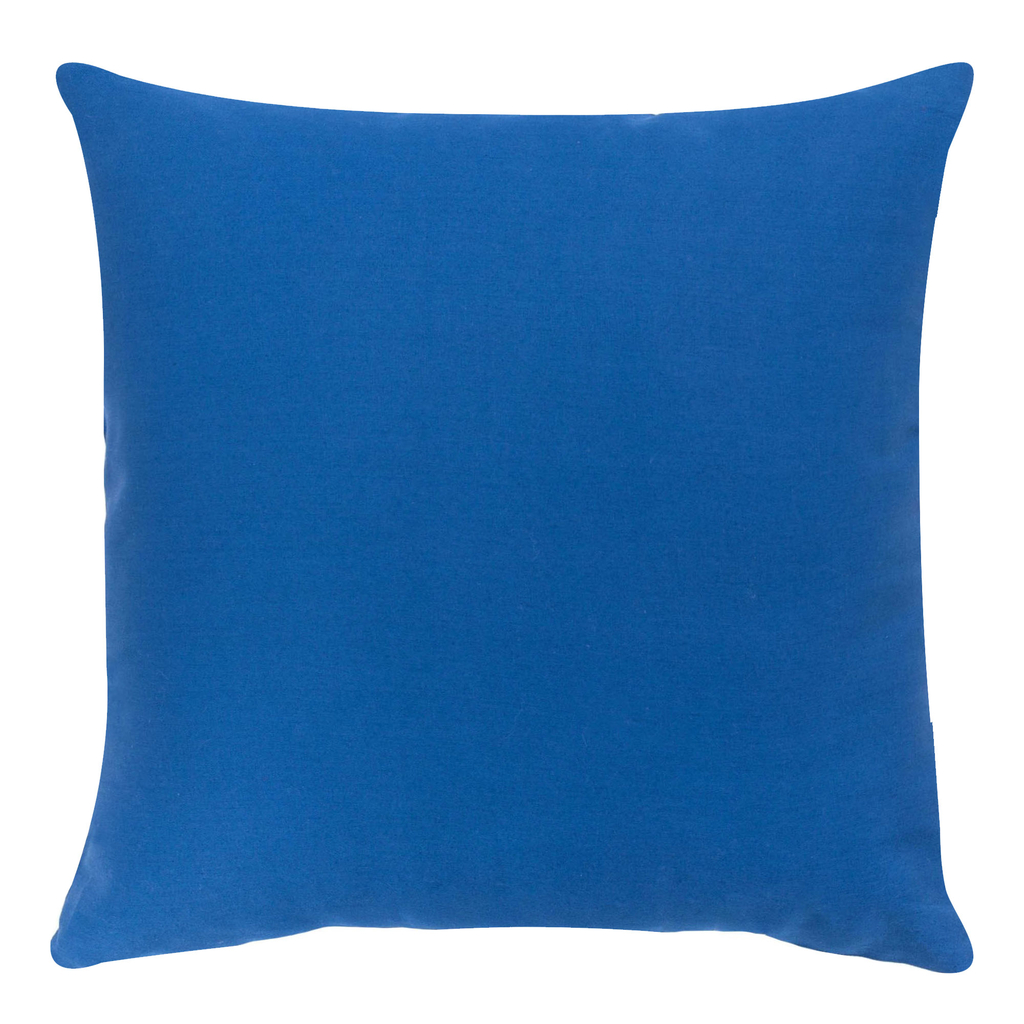 Modrá saténová obliečka na vankúš 40 x 40 cm