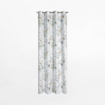 Záves na priechodkách v bielej a modrej farbe SENA 145x250 cm