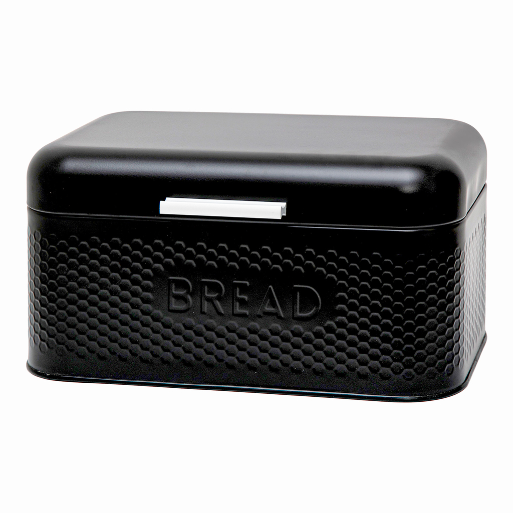 Kovový chlebník čierny