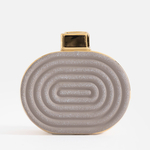 Váza glamour sivo-zlatá 15 cm