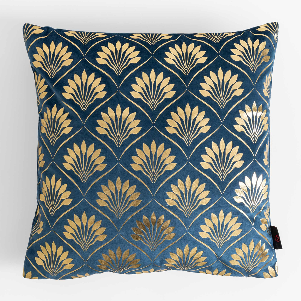 Dekoračná obliečka na vankúš v tmavomodrej farbe DEKAR 45x45 cm